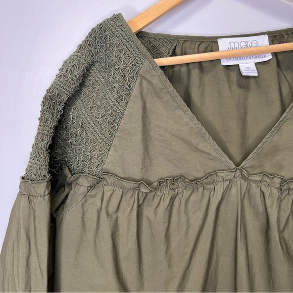 Mare Mare Anthropologie Boho Smocked Tunic Size 2x - Picture 4 of 13